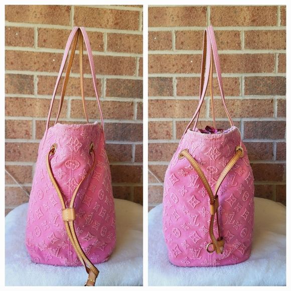 🩷AUTHENTIC Pink Louis Vuitton Neverfull MM Stone - Picture 6 of 15